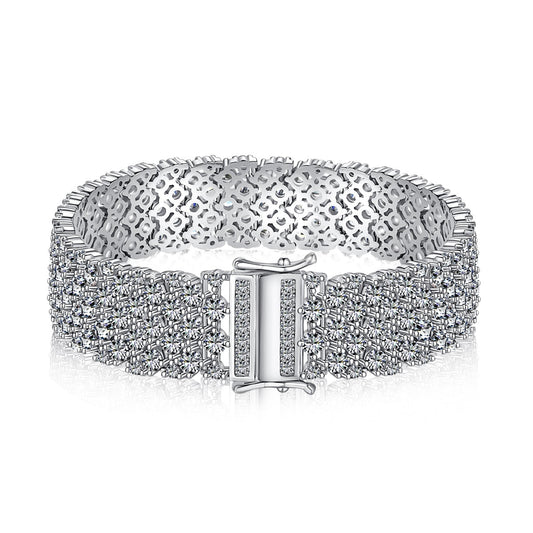 [Together]Ornate Elegant Round Cut Party Bracelet