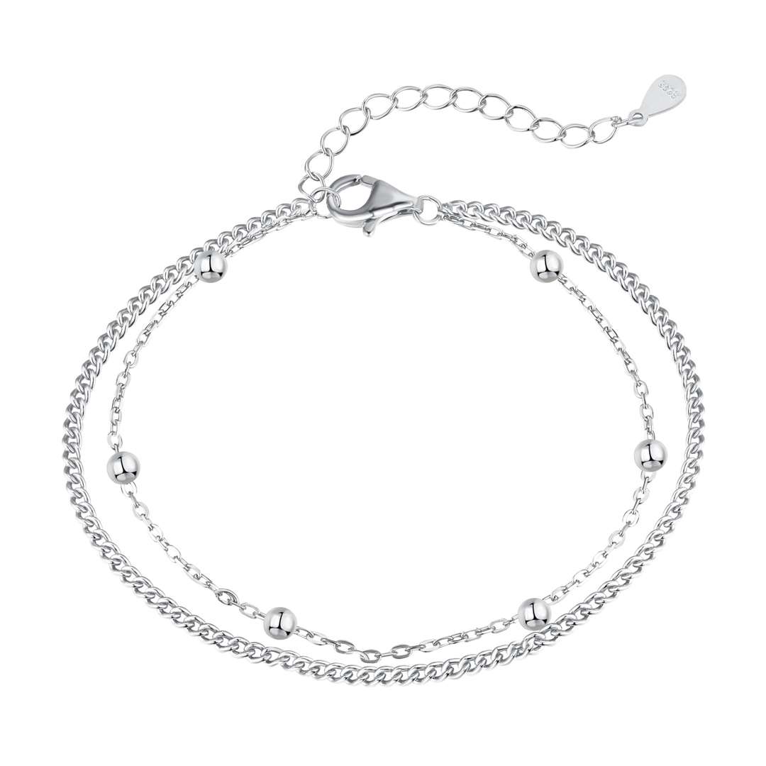 [Together]Delicate Bead Double Layer Bracelet