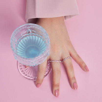 [Together]Ornate Vibrant Round Cut Daily Ring