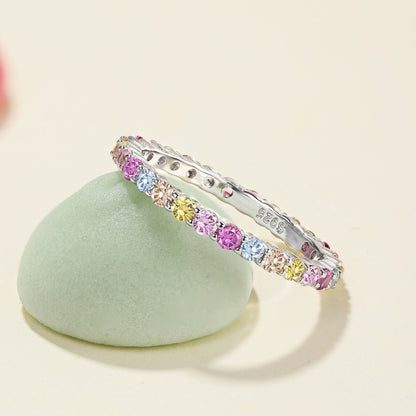 [Together]Elegant Vivid Round Cut Daily Ring