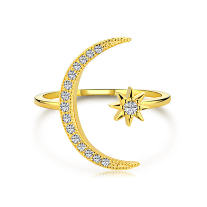 [Together]Eternity Moon & Star Ring