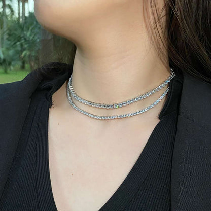 [Together]Elegant Tennis Chain Necklace