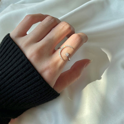 [Together]Eternity Moon & Star Ring