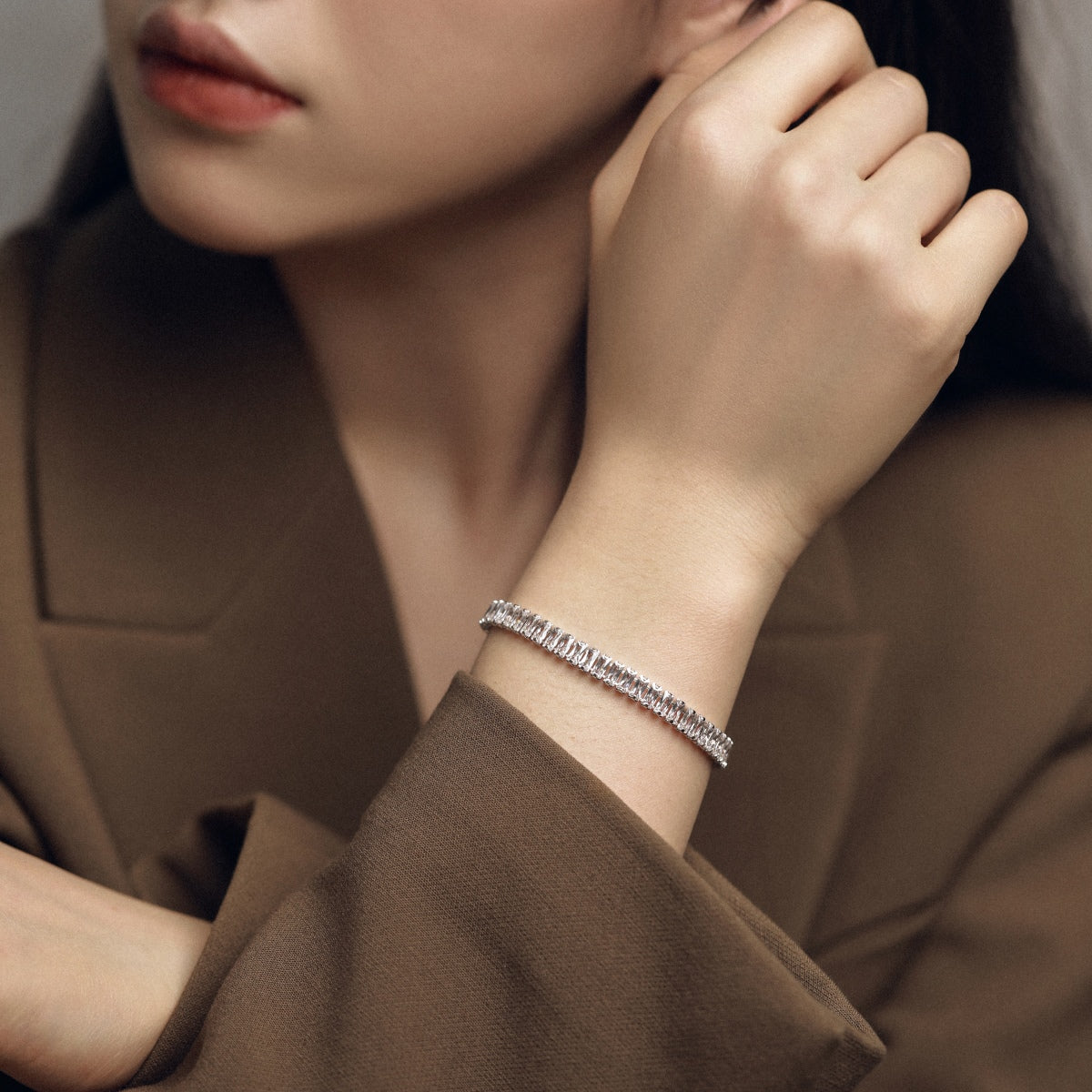 [Together]Exquisite Emerald Cut Daily Bracelet