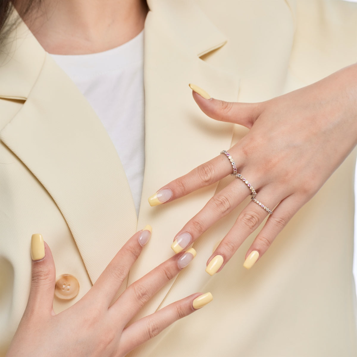 [Together]Elegant Vivid Round Cut Daily Ring