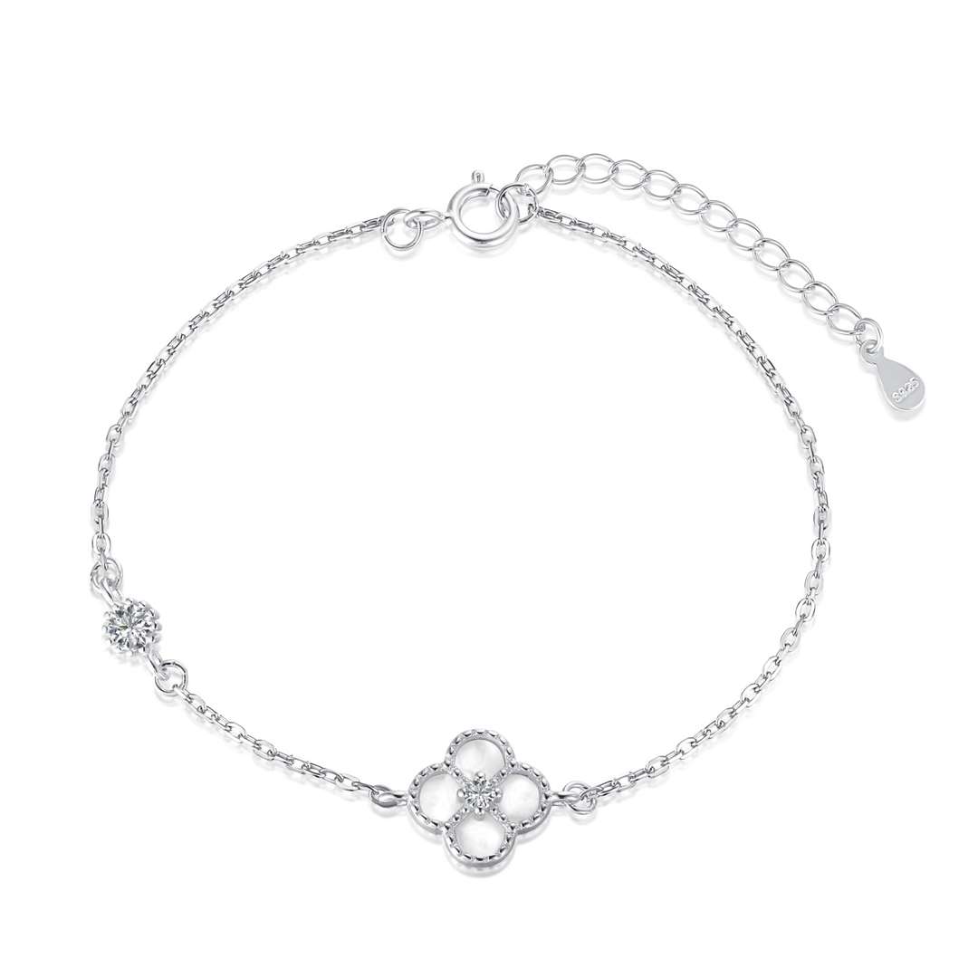 [Together]Delicate Four Leaf Clover Bracelet