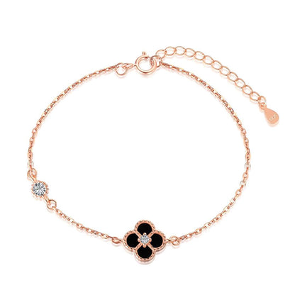 [Together]Delicate Four Leaf Clover Bracelet