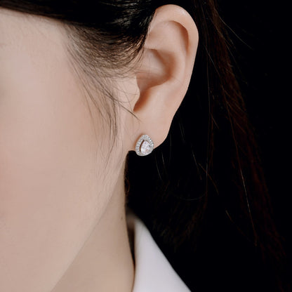 [Together]Luxurious Water Drop Shape Earrings