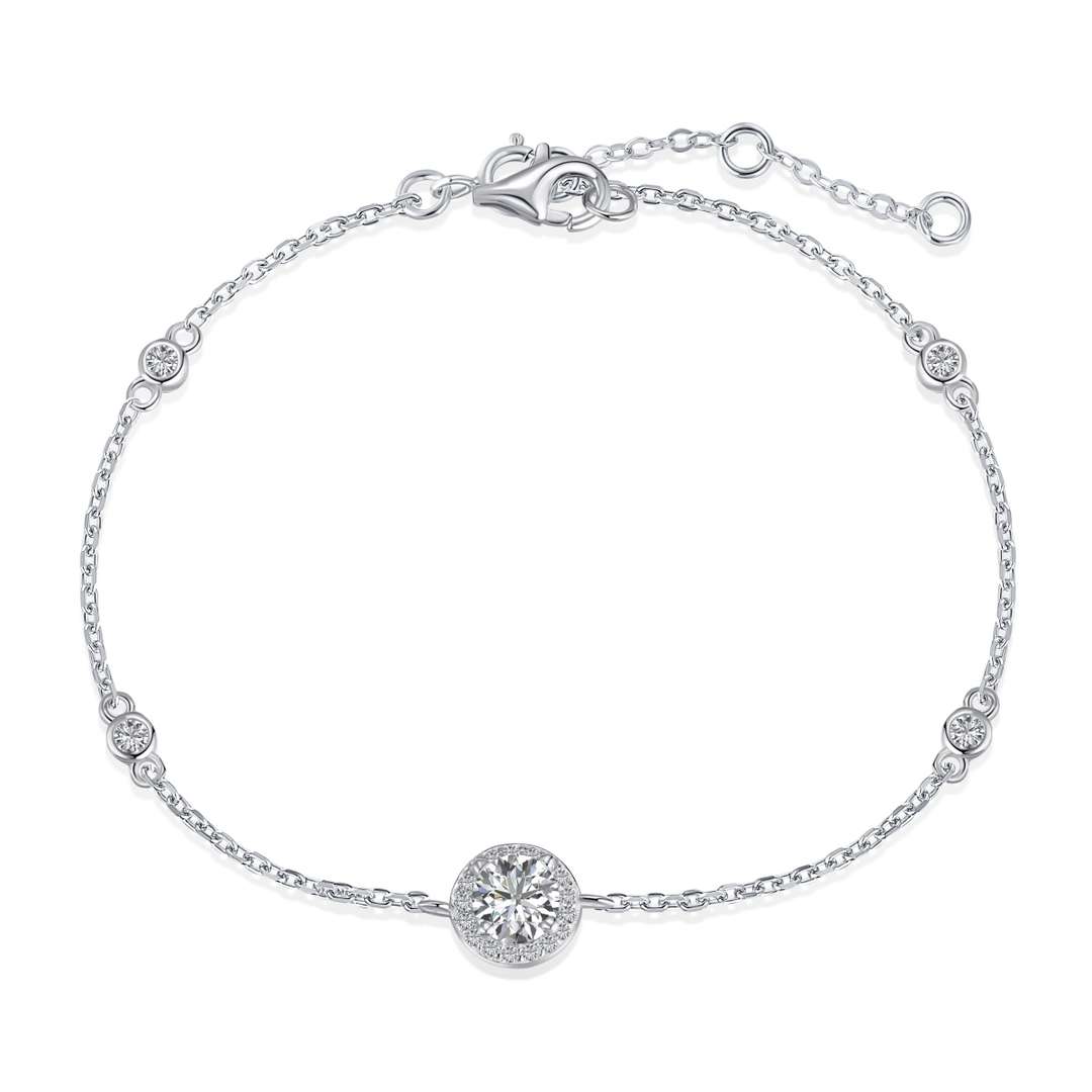 [Together]Dazzling Round Cut Shape Bracelet