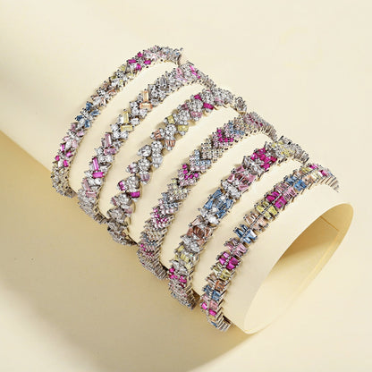 [Together]Delicate Colorful Multi Cut Party Bracelet