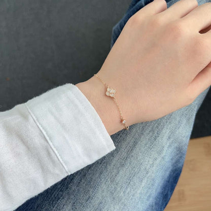 [Together]Delicate Four Leaf Clover Bracelet