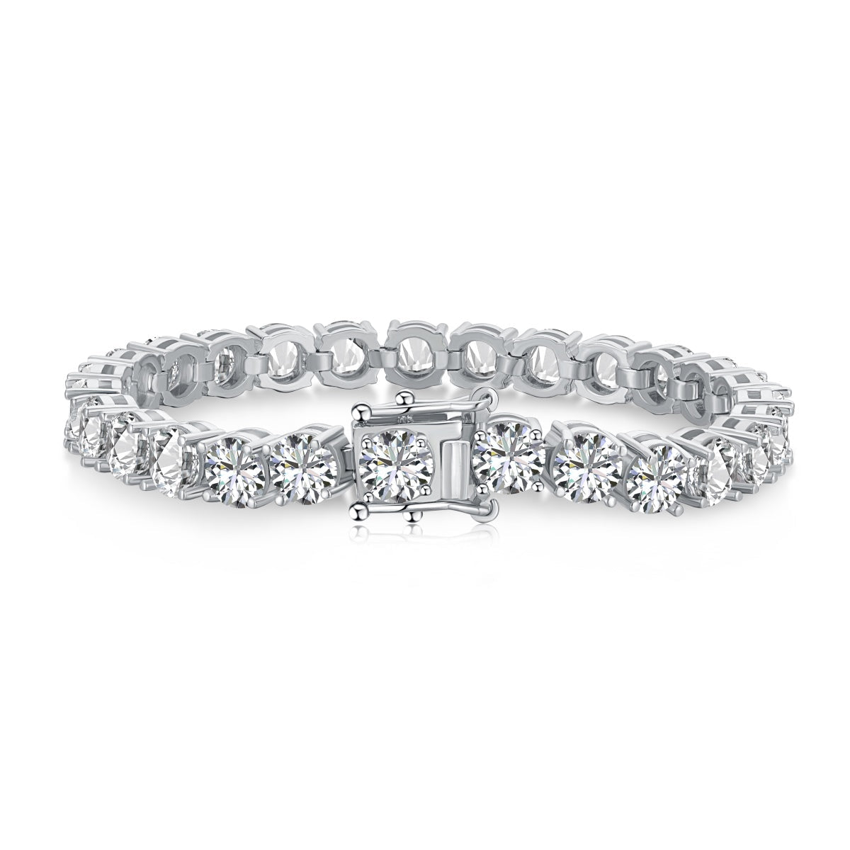 [Together]0.75 Carat Dazzling Round Cut Wedding Bracelet