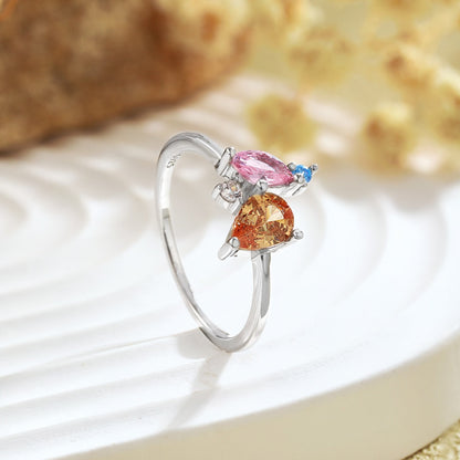 [Together]Radiant Colorful Multi Cut Daily Ring