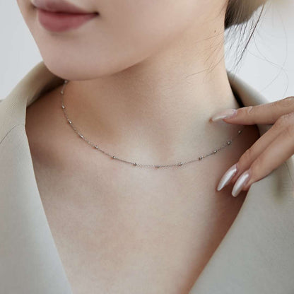 [Together]Small Bead Clavicle Chain Simple Necklace