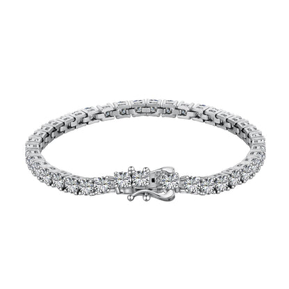 [Together]Luxurious Ornate Round Cut Tennis Bracelet