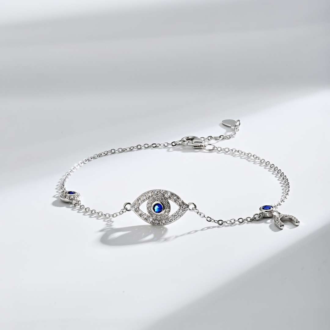 [Together]Dainty Eye Shape Necklace