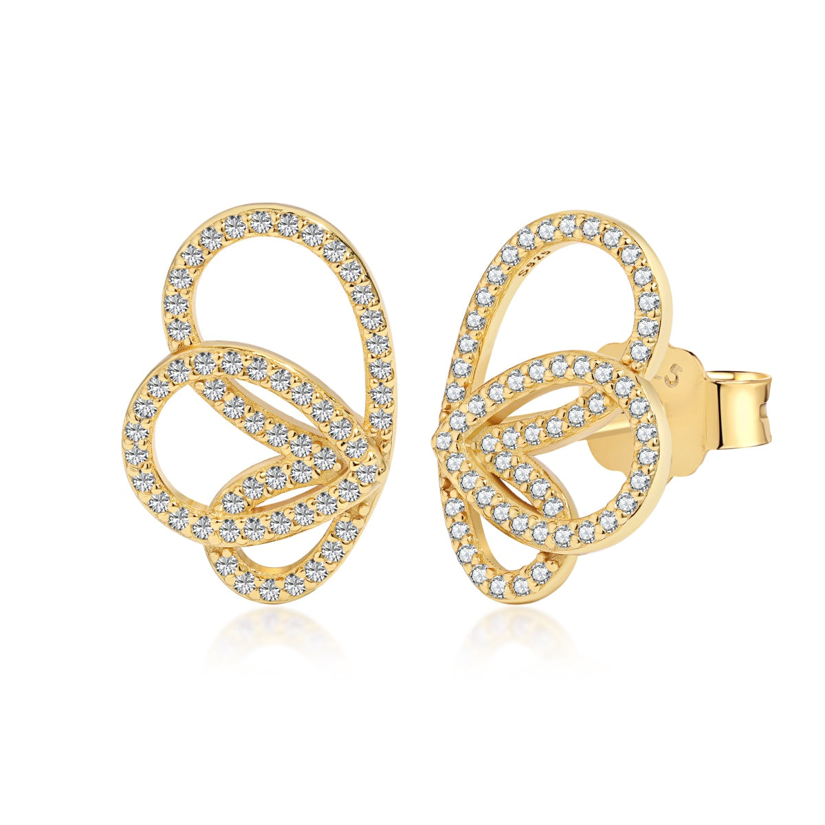 [Together]Exquisite Butterfly Shape Earrings