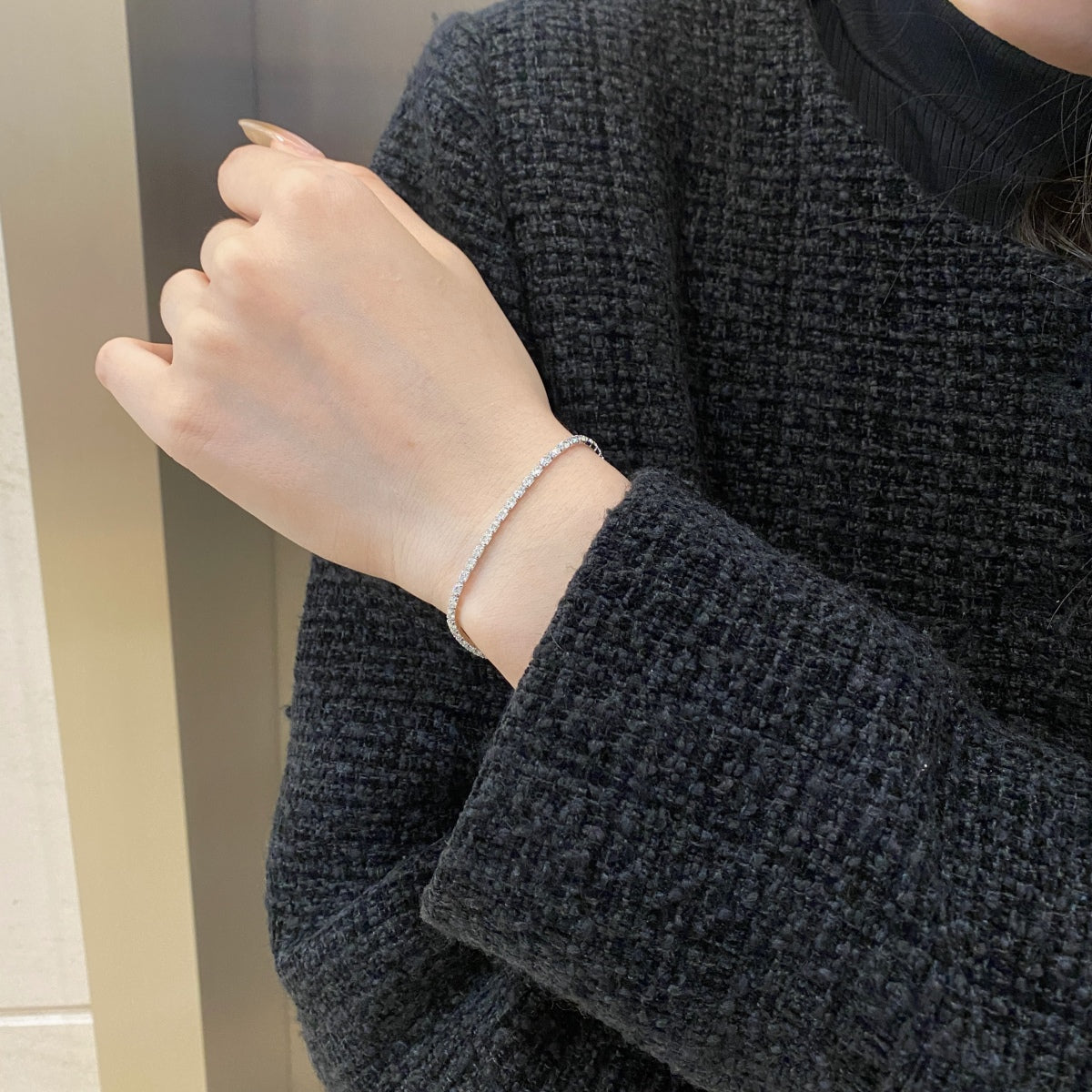 [Together]Elegant Emerald Cut Daily Bracelet