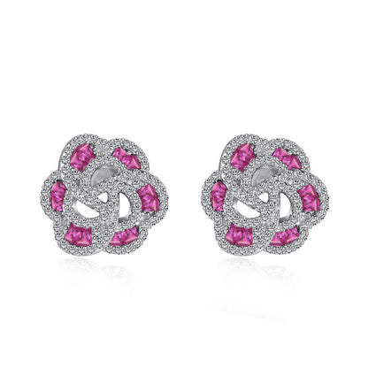 [Together]Exquisite Flower Shape Daily Earrings