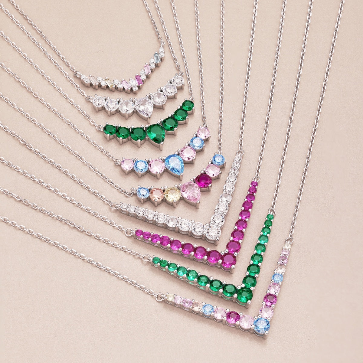 [Together]Dazzling Rainbow Necklace