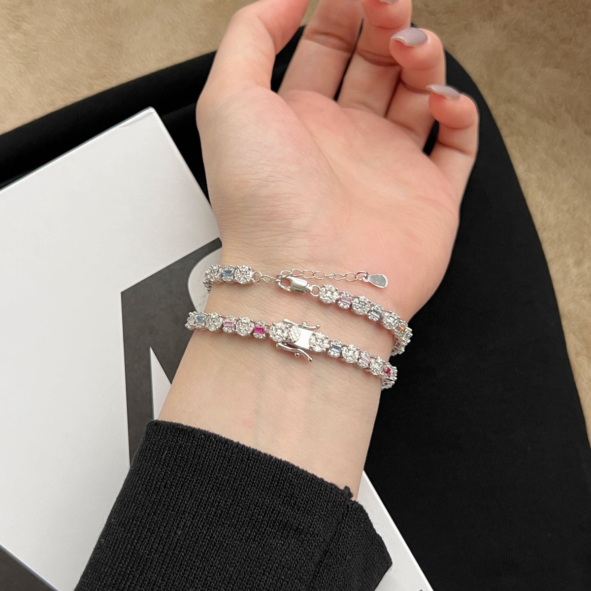 [Together]Dazzling Radiant Multi Cut Daily Bracelet