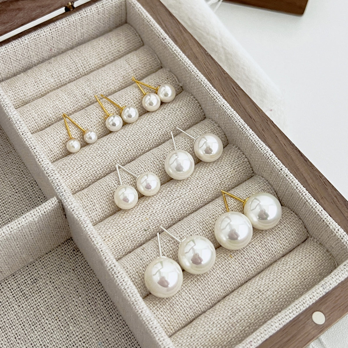 [Together]Delicate Pearl Earrings