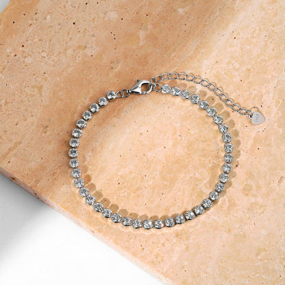 [Together]Dazzling Sparkling Round Cut Daily Bracelet