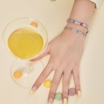 [Together]Delicate Colorful Multi Cut Party Bracelet