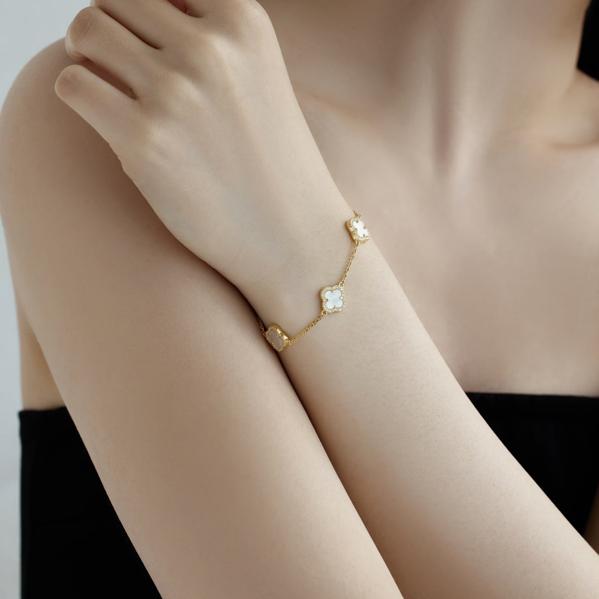 [Together]Four-Leaf Clover Exquisite Bracelet